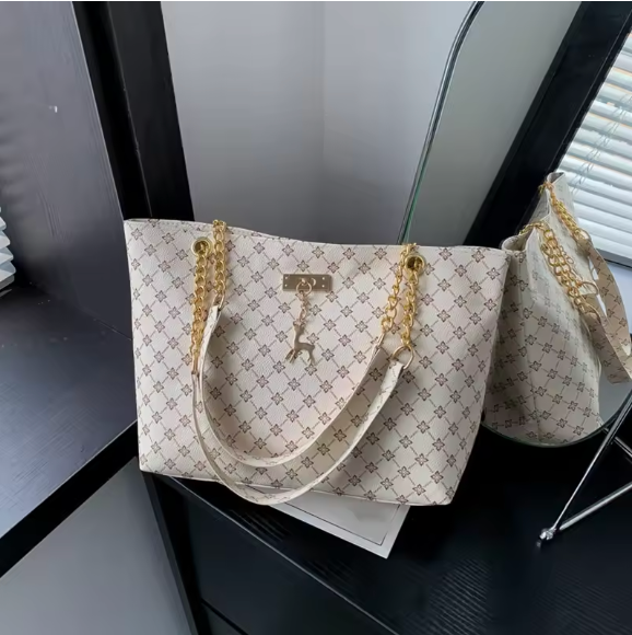 Aurora Luxe Monogram Tote