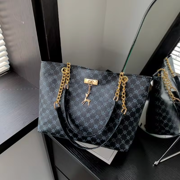 Aurora Luxe Monogram Tote